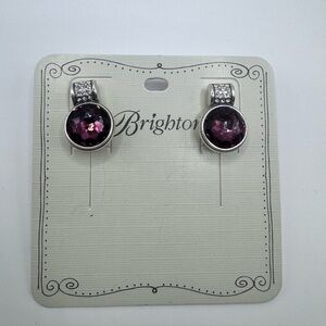 Brighton Meridian Aurora Petite Post Earrings NWT Purple